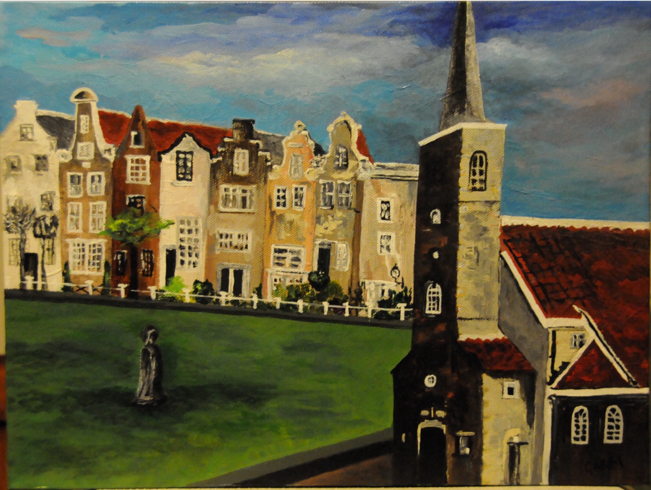 Begijnhof — Acrylic on canvas
