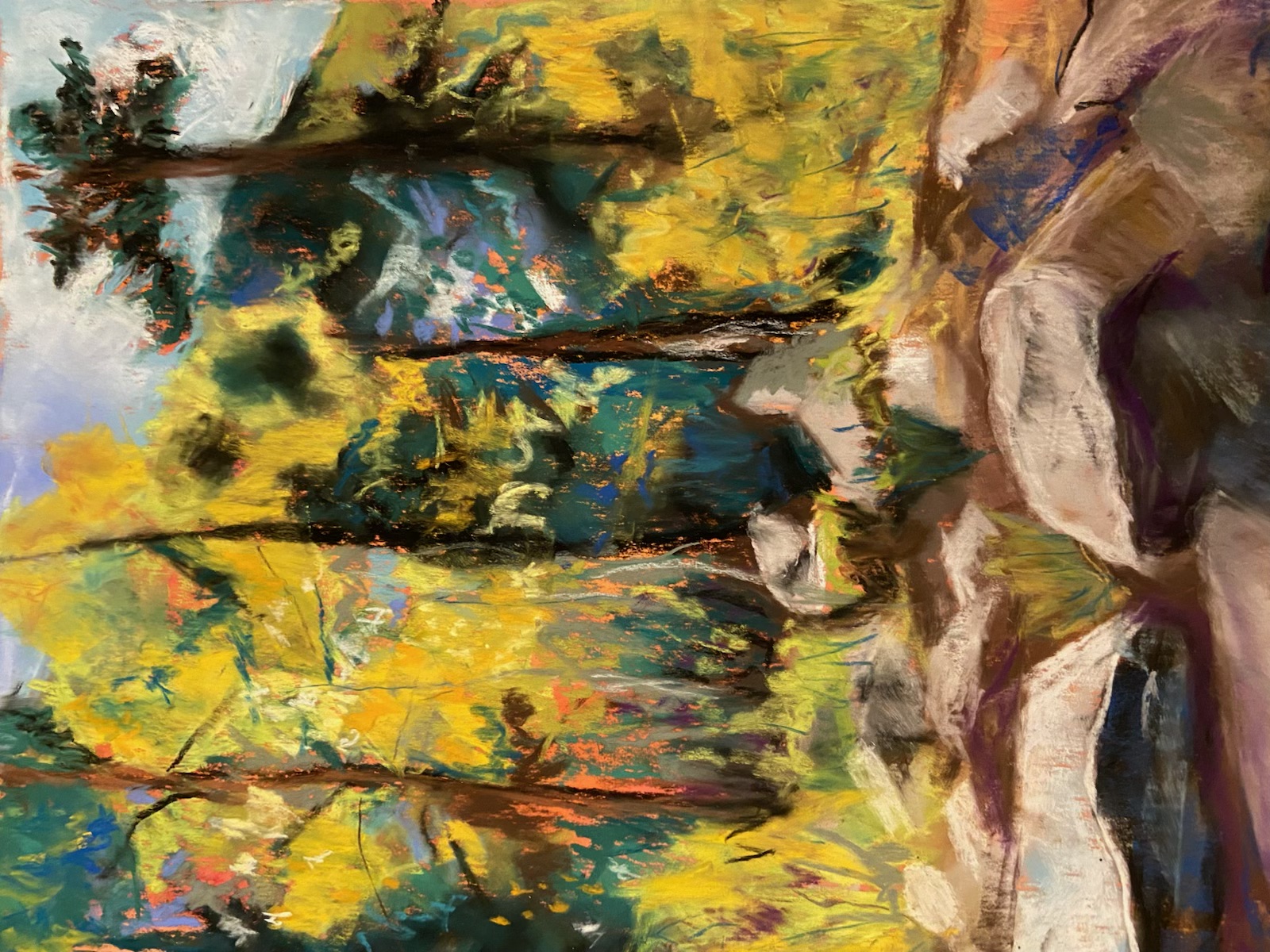 Whispers of the Aspen Grove — Chalk Pastel